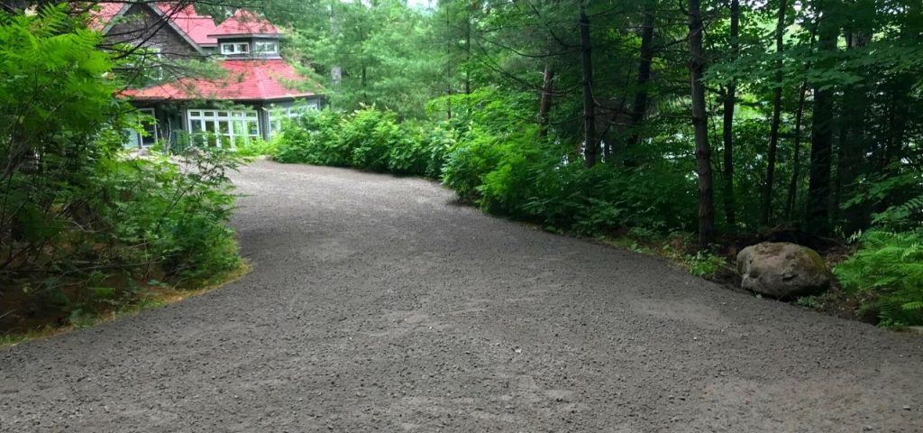 road building muskoka gavel driveway